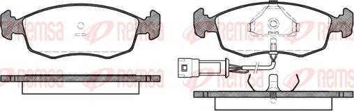 Remsa 0172.02 - Тормозные колодки, дисковые, комплект avtokuzovplus.com.ua