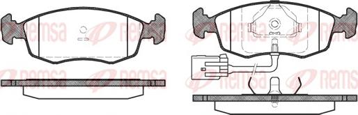 Remsa 0172.22 - Тормозные колодки, дисковые, комплект avtokuzovplus.com.ua