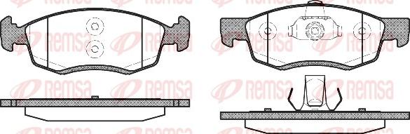Remsa 0172.32 - Гальмівні колодки, дискові гальма autocars.com.ua