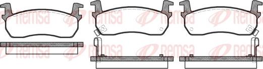 Remsa 0174.02 - Гальмівні колодки, дискові гальма autocars.com.ua