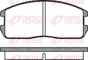 Remsa 0175.00 - Тормозные колодки, дисковые, комплект avtokuzovplus.com.ua