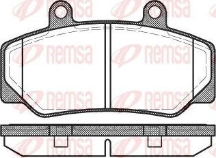 Remsa 0176.20 - Тормозные колодки, дисковые, комплект autodnr.net