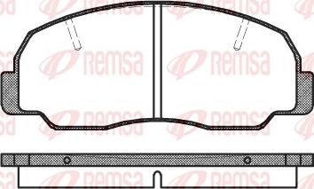 Remsa PCA017800 - Гальмівні колодки, дискові гальма autocars.com.ua