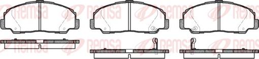 Remsa 0178.32 - Гальмівні колодки, дискові гальма autocars.com.ua