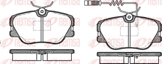 Remsa 0189.02 - Тормозные колодки, дисковые, комплект avtokuzovplus.com.ua