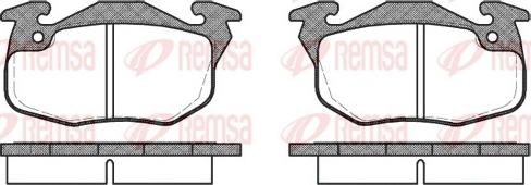 Remsa 0192.10 - Тормозные колодки, дисковые, комплект avtokuzovplus.com.ua