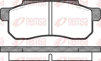 Remsa 2203.10 - Тормозные колодки, дисковые, комплект avtokuzovplus.com.ua