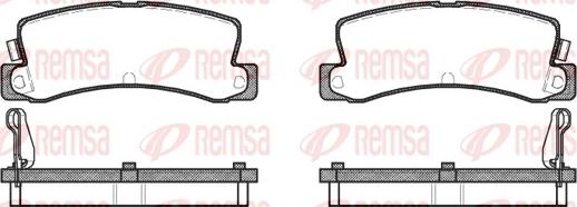 Remsa 0214.04 - Тормозные колодки, дисковые, комплект autodnr.net