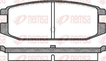 Remsa 0217.00 - Гальмівні колодки, дискові гальма autocars.com.ua