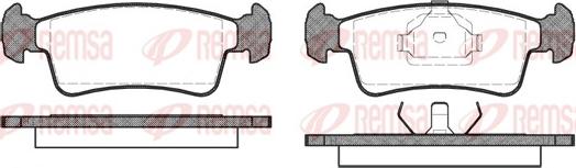 Remsa 0240.00 - Тормозные колодки, дисковые, комплект avtokuzovplus.com.ua