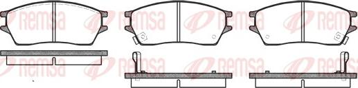 Remsa 0243.02 - Тормозные колодки, дисковые, комплект autodnr.net