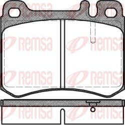 Remsa 0260.00 - Тормозные колодки, дисковые, комплект autodnr.net