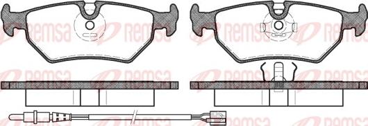 Remsa 0265.32 - Тормозные колодки, дисковые, комплект avtokuzovplus.com.ua