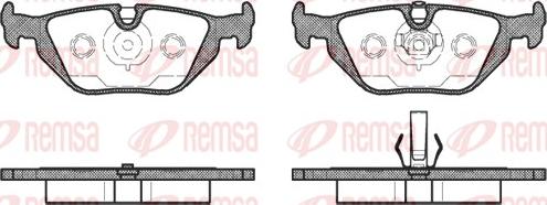 Remsa 0265.50 - Тормозные колодки, дисковые, комплект autodnr.net