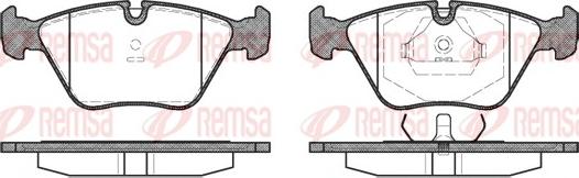 Remsa 0270.00 - Тормозные колодки, дисковые, комплект autodnr.net