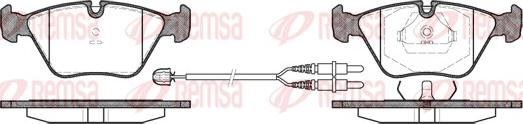 Remsa 0270.22 - Тормозные колодки, дисковые, комплект avtokuzovplus.com.ua