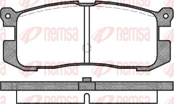 Remsa 0272.00 - Гальмівні колодки, дискові гальма autocars.com.ua