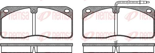 Remsa 0278.40 - Тормозные колодки, дисковые, комплект avtokuzovplus.com.ua