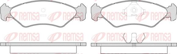 Remsa 0285.15 - Тормозные колодки, дисковые, комплект autodnr.net