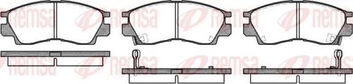 Remsa 0290.02 - Тормозные колодки, дисковые, комплект autodnr.net