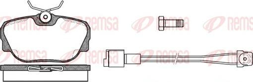 Remsa 0296.02 - Тормозные колодки, дисковые, комплект avtokuzovplus.com.ua