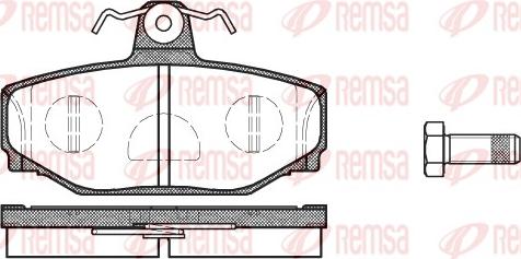 Remsa 0297.10 - Гальмівні колодки, дискові гальма autocars.com.ua