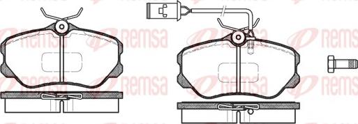 Remsa 0303.12 - Гальмівні колодки, дискові гальма autocars.com.ua