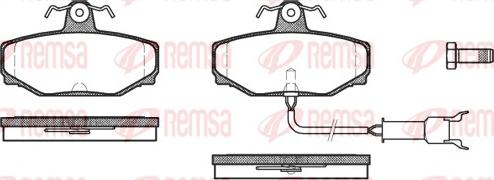 Remsa 0304.12 - Гальмівні колодки, дискові гальма autocars.com.ua