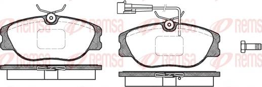 Remsa 0305.31 - Гальмівні колодки, дискові гальма autocars.com.ua