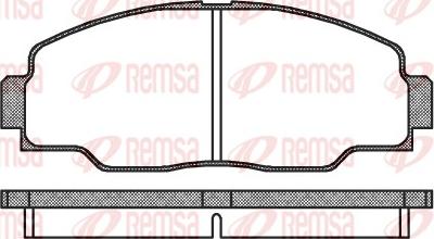 Remsa 0308.00 - Гальмівні колодки, дискові гальма autocars.com.ua