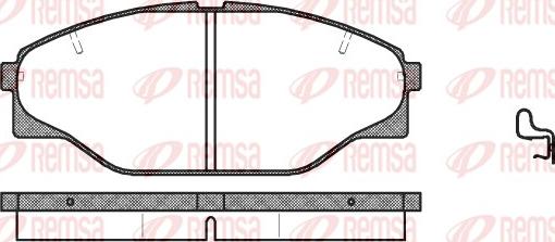 Remsa 0314.04 - Тормозные колодки, дисковые, комплект avtokuzovplus.com.ua