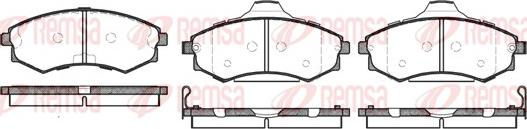 Remsa 0318.82 - Гальмівні колодки, дискові гальма autocars.com.ua