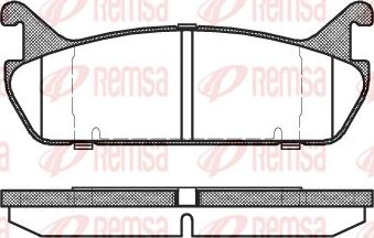 Remsa 0329.00 - Гальмівні колодки, дискові гальма autocars.com.ua