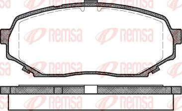 Remsa 0339.00 - Тормозные колодки, дисковые, комплект autodnr.net