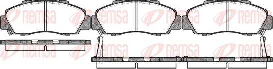 Remsa 0351.02 - Гальмівні колодки, дискові гальма autocars.com.ua