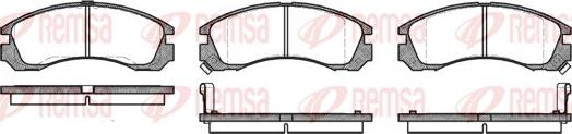 Remsa 0354.02 - Гальмівні колодки, дискові гальма autocars.com.ua