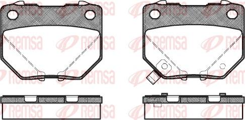 Remsa 0365.21 - Тормозные колодки, дисковые, комплект avtokuzovplus.com.ua