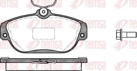 Remsa 0368.10 - Тормозные колодки, дисковые, комплект avtokuzovplus.com.ua