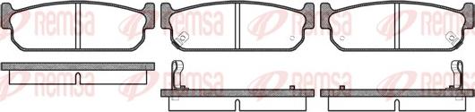 Remsa 0373.02 - Тормозные колодки, дисковые, комплект avtokuzovplus.com.ua