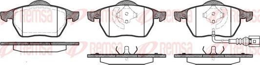 Remsa 0390.41 - Тормозные колодки, дисковые, комплект avtokuzovplus.com.ua