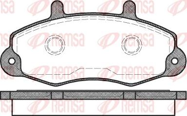 Remsa 0391.00 - Тормозные колодки, дисковые, комплект avtokuzovplus.com.ua