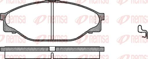 Remsa 0412.20 - Гальмівні колодки, дискові гальма autocars.com.ua