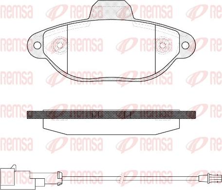 Remsa 0414.22 - Гальмівні колодки, дискові гальма autocars.com.ua