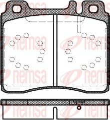 Remsa 0420.00 - Тормозные колодки, дисковые, комплект autodnr.net