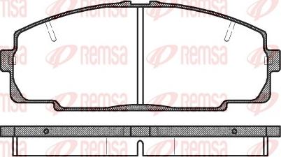 Remsa 0421.20 - Гальмівні колодки, дискові гальма autocars.com.ua