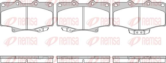 Remsa 0429.14 - Тормозные колодки, дисковые, комплект avtokuzovplus.com.ua