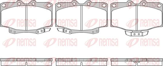 Remsa 0430.04 - Тормозные колодки, дисковые, комплект avtokuzovplus.com.ua