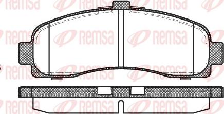 Remsa 0431.10 - Гальмівні колодки, дискові гальма autocars.com.ua