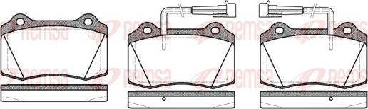 Remsa 0434.22 - Тормозные колодки, дисковые, комплект avtokuzovplus.com.ua