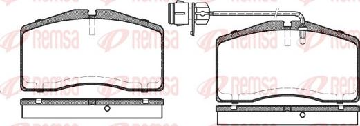 Remsa 0448.02 - Гальмівні колодки, дискові гальма autocars.com.ua